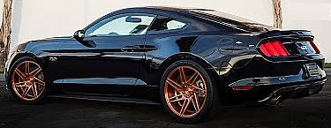 2015 Mustang GT Rose Gold BD-1 20 inch staggered