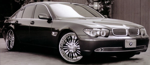 2005 BMW 745IL WITH 22 inch P.MILLER PM505
