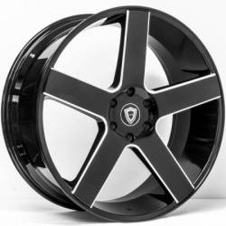 Capri 5288 Black Milled Wheels