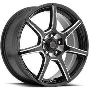 Focal 422 F-007 Gloss Black Milled Wheels
