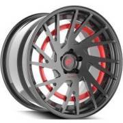 Forgiato Technica 2.5-R Grey and Red Wheels