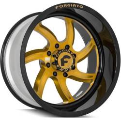 Forgiato Azioni-T-L Gold and Black Wheels