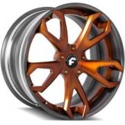 Forgiato F2.19-ECL Orange and Grey Wheels