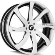 Forgiato Quattresimo-ECL White and Black Wheels