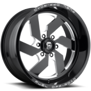 Fuel Turbo 6 Gloss Black Milled Wheels