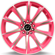 G-Line G1026 Pink Machined Wheels
