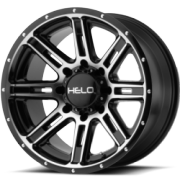 Helo HE900 Gloss Black Machined Wheels