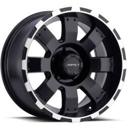 Impact Wheels Destroyer Black with Machined Edge