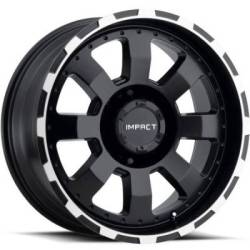 Impact Wheels Destroyer Black with Machined Edge