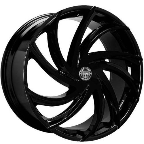 Lexani Wheels Twister Gloss Black Wheels