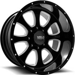 Weld Racing XT Renegade 8 Black Milled Wheels