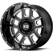 XD Series XD828 Black Milled Wheels